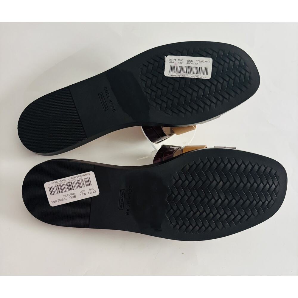 Cole Haan Go-To Ensley Leather Slide Sandal Women's Colorblock Size 9 B - Picture 4 of 5